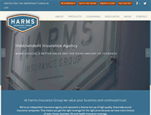Tablet Screenshot of harmsinsurancegroup.com
